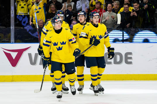 Axel Sandin-Pellikka , Noah Östlund, Anton Wahlberg and