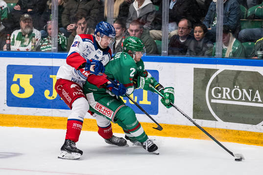 Oskarshamns Hampus Karlsson och Rögles Henry Bowlby