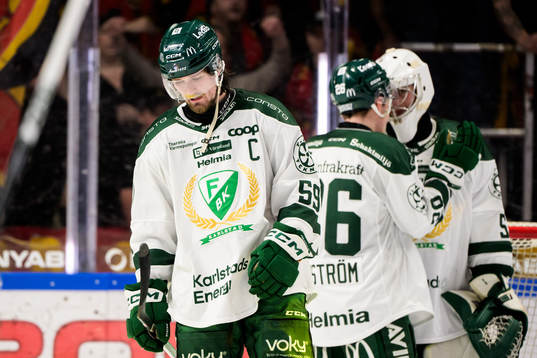 Färjestads Linus Johansson deppar