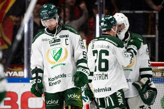 Färjestads Linus Johansson deppar