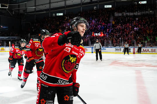 Luleås Pontus Andreasson jublar