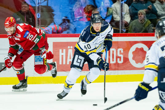 MoDos Sam Vigneault och HV71s Oskar Stål-Lyrenäs