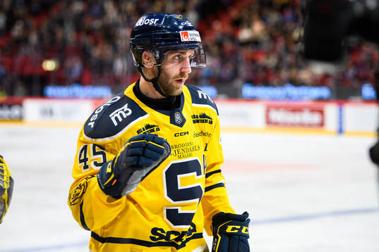 Södertäljes Sebastian Dyk jublar