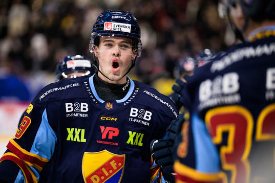 Djurgårdens Axel Andersson jublar