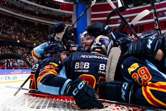 Djurgårdens spelare jublar