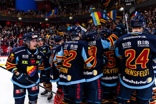 Djurgårdens spelare jublar