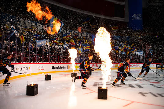 Djurgårdens Frederik Schlyter, Emil Berglund och Olle Liss