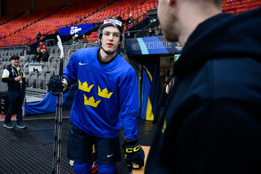 David Edstrom of Sweden at a practice session