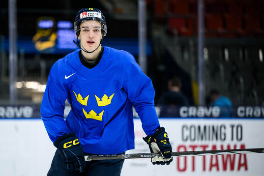 David Edstrom of Sweden at a practice session