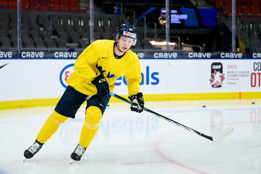 Otto Stenberg of Sweden at a practice session