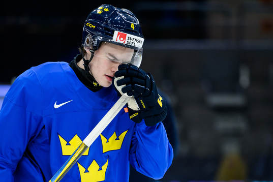 Axel Sandin-Pellikka of Sweden at a practice session