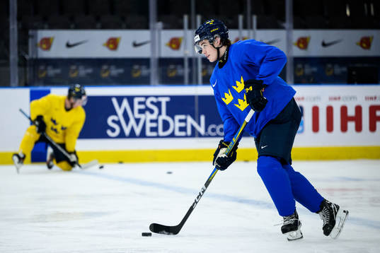 Axel Sandin-Pellikka of Sweden at a practice session