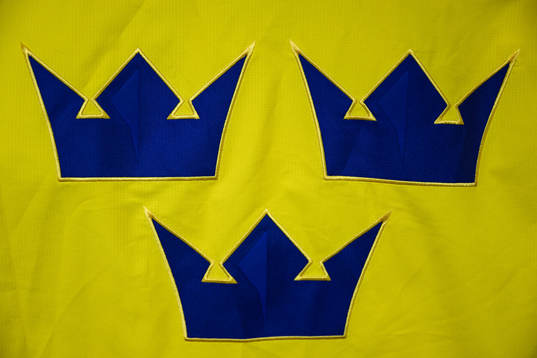 Match jerseys in Sweden’s dressing room