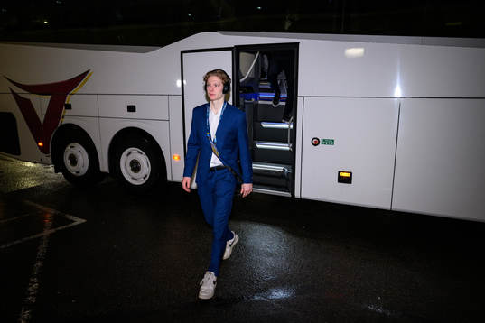 goaltender Melker Thelin of Sweden