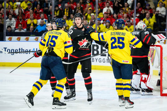 Maveric Lamoureux of Canada, David Edstrom and Otto