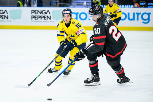 David Edstrom of Sweden and Carson Rehkopf of Canada