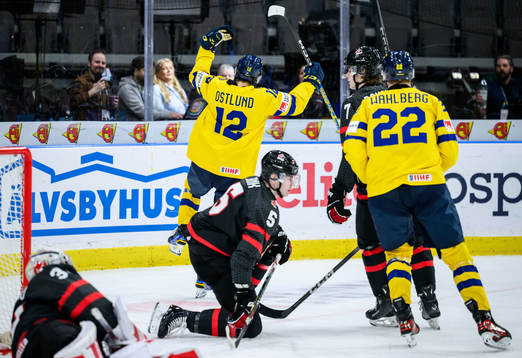 Noah Östlund of Sweden celebrates the 0-2 goal