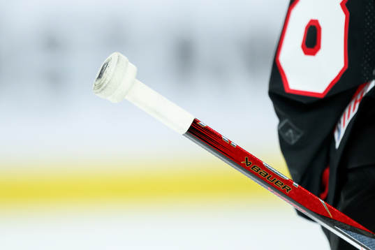 Stick belonging to Conor Geekie of Canada