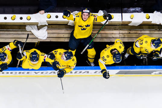 Oskar Pettersson of Sweden celebrates