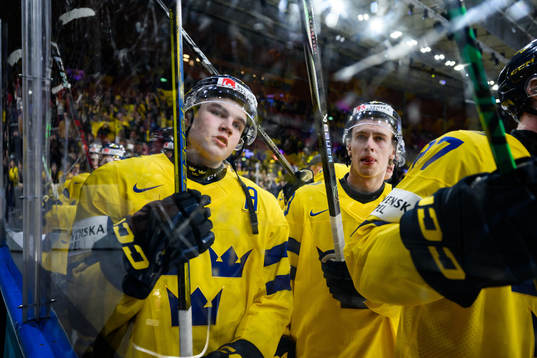 Axel Sandin-Pellikka of Sweden celebrates