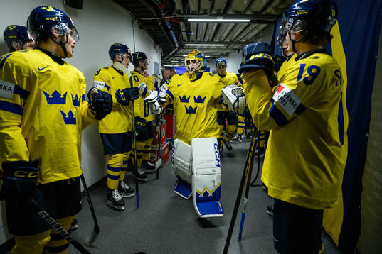 goaltender Hugo Hävelid of Sweden