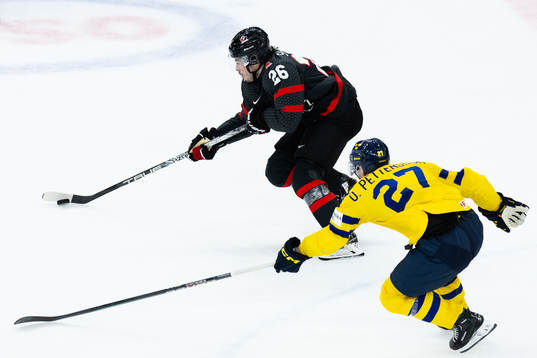 Matthew Savoie of Canada and Oskar Pettersson of Sweden