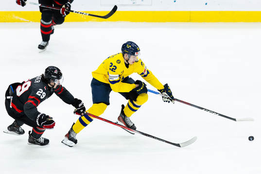 Anton Wahlberg of Sweden and Brayden Yager of Canada
