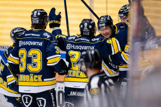 HV71s spelare jublar