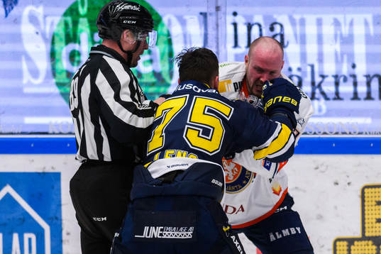 HV71s Radan Lenc och Växjös Martin Lundberg