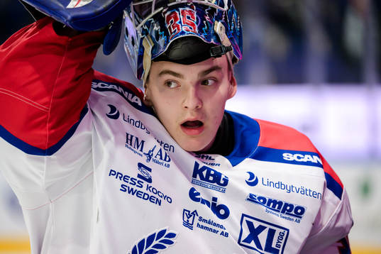 Oskarshamns målvakt Hubert Forsberg Zetterström