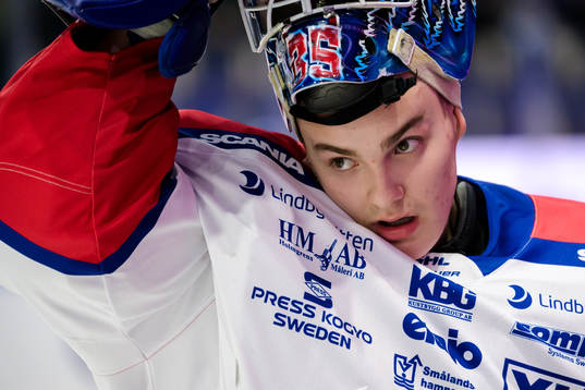 Oskarshamns målvakt Hubert Forsberg Zetterström