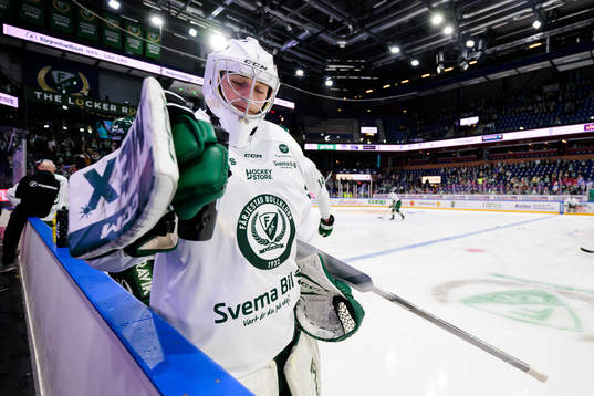 Färjestads målvakt Melwin Asp Cassåsen