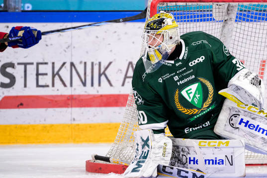 Färjestads målvakt Tobias Normann