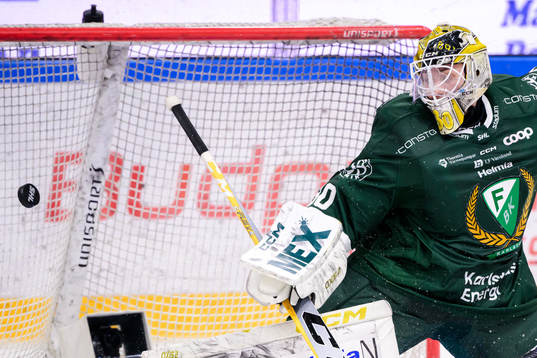 Färjestads målvakt Tobias Normann