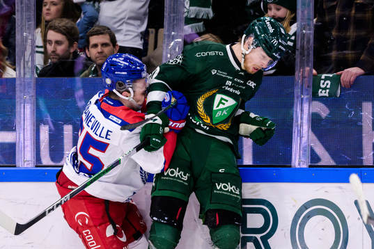 Oskarshamns David Quenneville och Färjestads Marcus