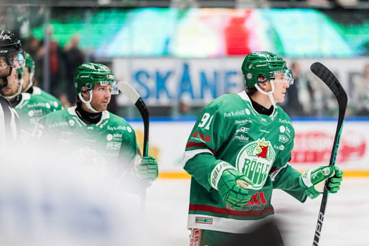Rögles Simon Ryfors och Adam Tambellini jublar