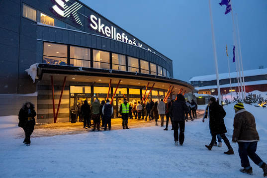 Skellefteå Kraft Arena före ishockeymatchen i SHL mellan
