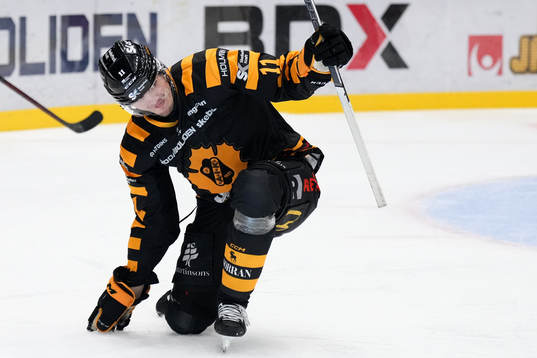 Skellefteås Max Lindholm jublar