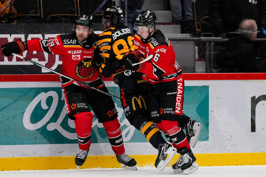 Luleås Pontus Själin och Skellefteås Rickard Hugg