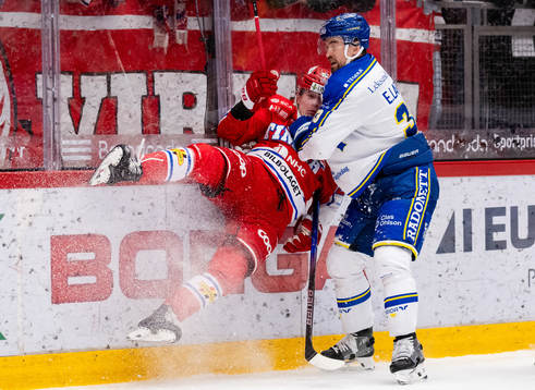 Timrås Simon Forsmark och Leksands Eddie Larsson