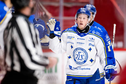 Leksands Kalle Östman jublar