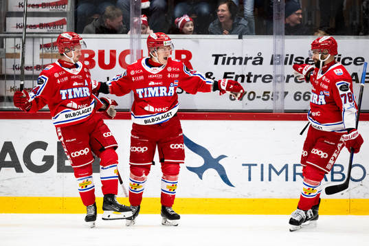 Timrås Axel Rindell jublar