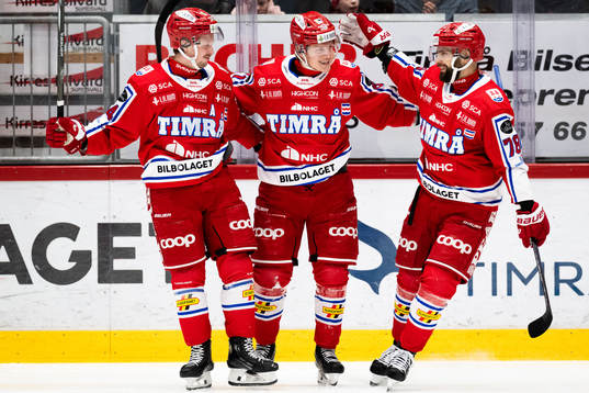 Timrås Axel Rindell, Jonathan Dahlén och Robin Hanzl