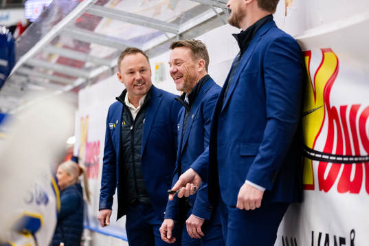 Leksands assisterande tränare Mikael Karlberg och Leksands