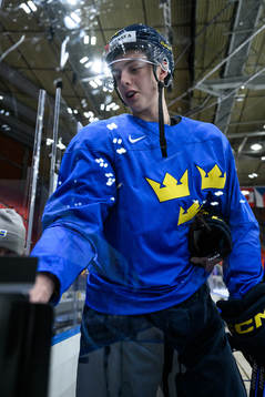 Anton Johansson of Sweden at a practice session