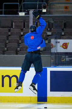 Anton Johansson of Sweden at a practice session