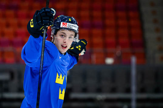 Anton Johansson of Sweden at a practice session
