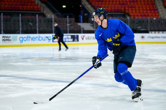 Anton Johansson of Sweden at a practice session