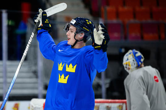 Anton Johansson of Sweden at a practice session