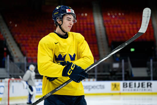 David Edstrom of Sweden at a practice session